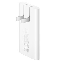 HUAWEI 华为 P0009 氮化镓充电器 Type-C 66W+双Type-C 6A 数据线 0.5m 白色 线充套装