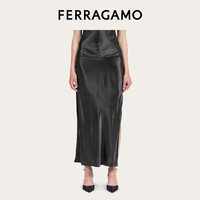 FERRAGAMO菲拉格慕女士长款丝缎半身裙771759