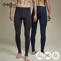 金利来（GOLDLION）金利来保暖裤男随心裁单裤秋裤男礼盒装 包筋款-深麻灰 男 L(170/95)
