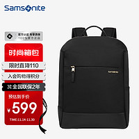 Samsonite 新秀丽 双肩包电脑包女14英寸笔记本背包商务旅行包休闲日韩风 七夕礼物