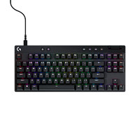 logitech 罗技 G PRO X TKL RAPID磁轴电竞游戏键盘 87键 RT快银磁轴