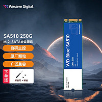 西部数据 WD）SSD固态硬盘NGFF m.2（SATA协议）2280 笔记本台式机固态硬盘 Blue蓝盘250G（WDS250G3B0B） 标配