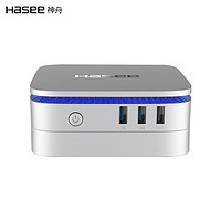 PLUS会员：Hasee 神舟 迷你台式电脑主机 （N5095、8GB、256GB）