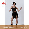 H&M 女装2024春季柔软透气打底SoftMove™运动风短背心1210257 黑色 170/116A