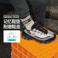 SKECHERS 斯凯奇 秋冬季男鞋老爹鞋厚底户外熊猫鞋绑带运动鞋休闲鞋