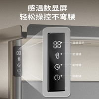 JOMOO九牧卫浴枪灰电热毛巾架智能烘干碳纤维加热浴巾架卫生间家用
