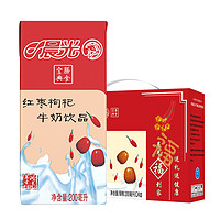 88VIP：PURE MILK 晨光 牛奶红枣枸杞风味乳饮品200ml*24盒营养膳食早餐奶整箱礼盒装