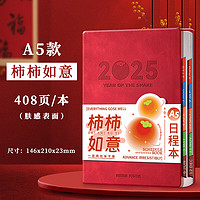 慢作 2024日程本a5效率手册365天每日计划本年时间管理手册一日一页日记本龙年日历笔记本本子 拒绝焦虑 A5(厚404页)