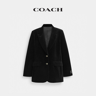 COACH 蔻驰 女士丝绒休闲西装夹克 CU425