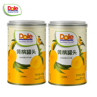 Dole 都乐 糖水型黄桃罐头425g*2罐装砀山黄桃水果休闲零食