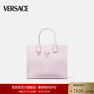 VERSACE 范思哲 女士 LA MEDUSA 美杜莎小号通勤帆布单肩托特包 1PQ5V