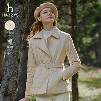 HAZZYS 哈吉斯 女士格子棉服 ASSSU0BCF04