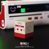 incharge Trozk特洛克无限宝石手机充电器氮化镓PD35W插头适用苹果安卓手机折叠插脚Type-C接口 电玩红*35W 安卓&苹果手机通用