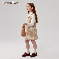 Paw in Paw PawinPaw卡通小熊童装2024年秋冬新款女童毛织连衣裙 Beige米色/35 130cm