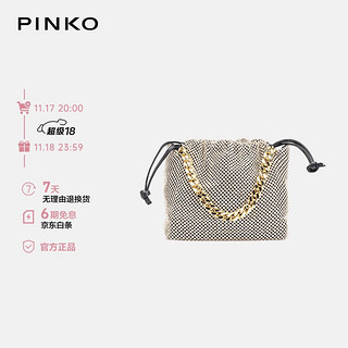 PINKO 品高 时尚手拎铝片泡珠工艺包精致手拿包 送女友