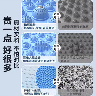 中医圆形指压板超慢跑足底按摩垫子室内原地跑步脚底踩趾压板