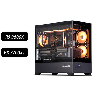 百亿补贴：GIGABYTE 技嘉 R5 9600X/RX 7700XT全新DIY组装电脑黑神话电竞游戏AMD主机