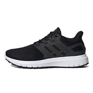 阿迪达斯 （adidas）夏季网面透气轻便休闲缓震训练运动鞋 UK7.5码41.0 一号黑/一号黑/白