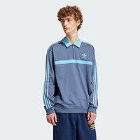 adidas ORIGINALS 阿迪达斯三叶草男士舒适运动休闲POLO领卫衣男式卫衣