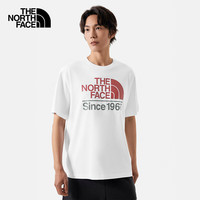 The North Face北面短袖T恤男户外舒适透气棉质短袖88G3 白色/FN4 XL