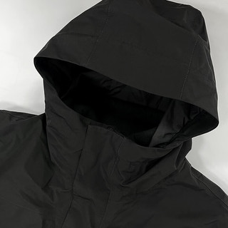 The North Face北面冲锋衣男户外保暖抓绒内胆三合一冲锋外套89YX 黑色/JK3 XL