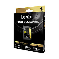 Lexar 雷克沙 v60sd卡相机内存卡高速1800x 读280MB/s 128GB