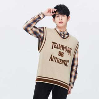 森马 Semir【针织背心】秋冬季学院风男士V领马甲潮流舒适日常宽松上衣