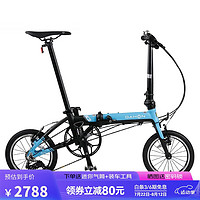 大行（DAHON）折叠自行车通勤款14寸超轻小轮单车KAA433 蓝色