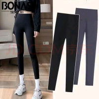 BONAS 宝娜斯 高腰鲨鱼瑜伽裤 黑色 四季款 1条