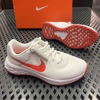 耐克(NIKE)跑步鞋女鞋2024秋冬季REVOLUTION6运动鞋缓震舒适透气休闲鞋 DD1096-102米白红 37.5
