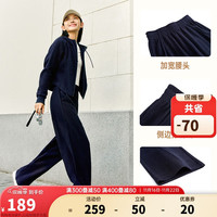 ANTA安踏关晓彤同款灯芯绒长裤女冬季阔腿裤百搭宽松休闲运动裤子