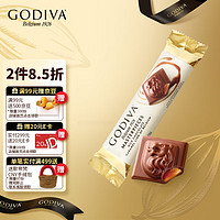 GODIVA 歌帝梵 焦糖味牛奶巧克力条 32g休闲零食喜糖伴手礼下午茶