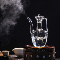 朗特乐(Le Bronte)复古仿宋执壶玻璃茶壶耐高温家用茶壶酒壶手工玻璃茶壶手执壶