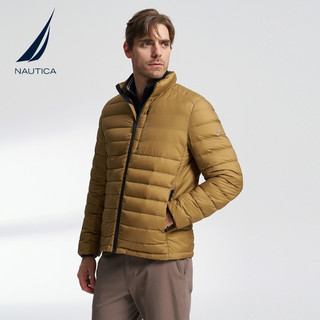 NAUTICA/诺帝卡男装秋冬防轻泼水时尚纯色立领保暖羽绒服JO3323