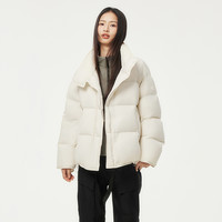坦博尔2024年秋季羽绒服女短款立领轻暖零压显瘦小个子面包服