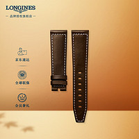 LONGINES 浪琴 先行者系列  男士半哑光深棕色小牛皮表带L682159899