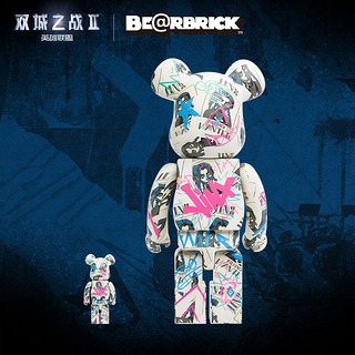 LEAGUE OF LEGENDS 英雄联盟 LOL BE@RBRICK 双城之战II 金克丝涂鸦100% & 400% 手办