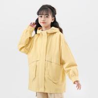 女童风衣冲锋衣2024春秋韩系时尚休闲韩系百搭儿童风衣外套