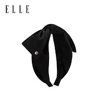 ELLE 她 俏皮可爱时尚发箍 蝴蝶结头箍 黑色