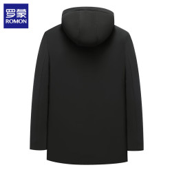 ROMON 罗蒙 加绒连帽棉服