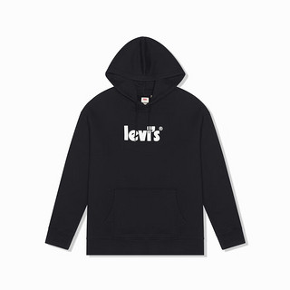 Levi's 李维斯 秋季男士经典时尚休闲套头卫衣 黑色 38479-0079 L