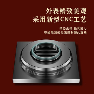 伟星不锈钢淋浴地漏 枪灰色3510大排量50 75管卫生间阳台防虫