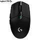 logitech 罗技 G） G304 无线游戏鼠标+黑色全包防滑贴+超大桌垫