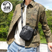 BOYCLN BOY CLN品牌 简约男士斜挎包 真皮单肩包 手机袋休闲牛皮小背包