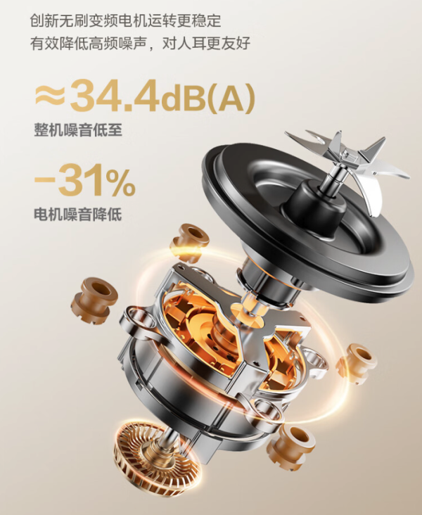 Midea 美的 MJ-FC18 安睡变频破壁机 1.75升