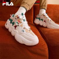 FILA 斐乐 女鞋 复古运动鞋 PANINI XMAS圣诞款 雪白/百合白-SL 37.5