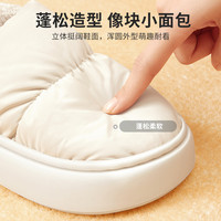 MINISO名创优品冬季棉拖女外穿简约居家全包保暖厚底棉鞋包跟男