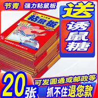 粘鼠板超强力老鼠贴胶黏沾加大加厚灭鼠药家用一窝端10张