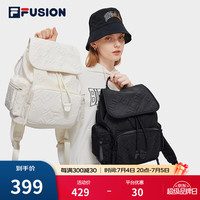斐乐(FILA)FUSION斐乐背包女包夏季双肩包运动包书包黑色包包 深黑-BK XS