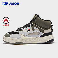 FILA FUSION 加绒|FILA FUSION斐乐男鞋BANK II中帮酷板鞋2024冬款保暖休闲鞋